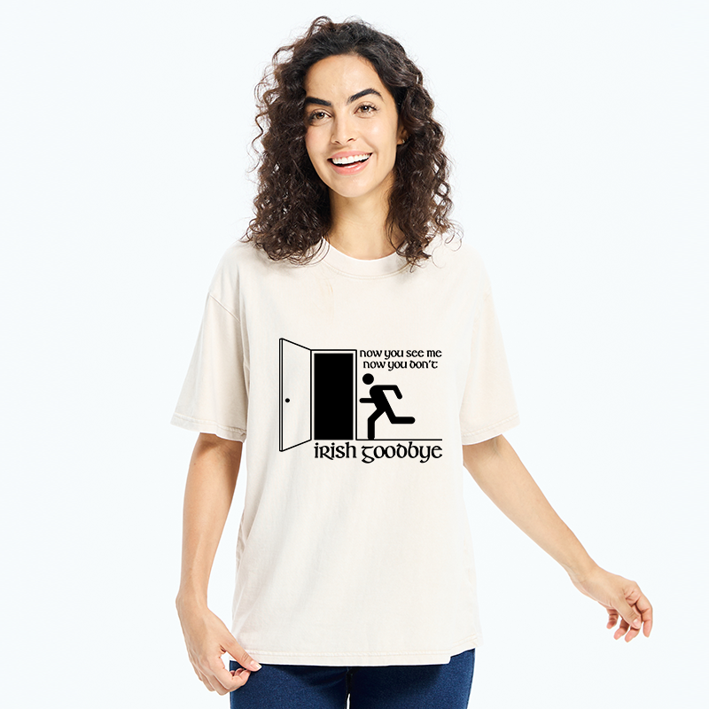 Tokyo-Tiger Irish Goodbye Exit Washed T-Shirt