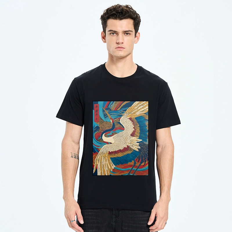 Tokyo-Tiger Retro And Gorgeous Crane Classic T-Shirt