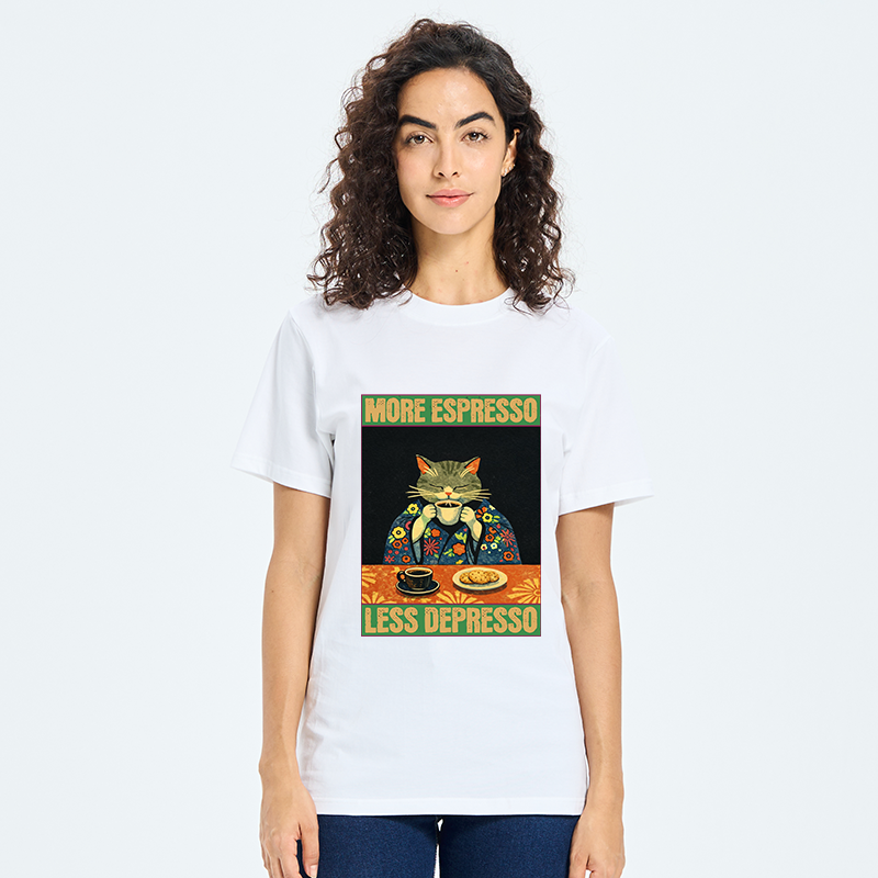 Tokyo-Tiger Cat Tasting Coffee Japan Classic T-Shirt