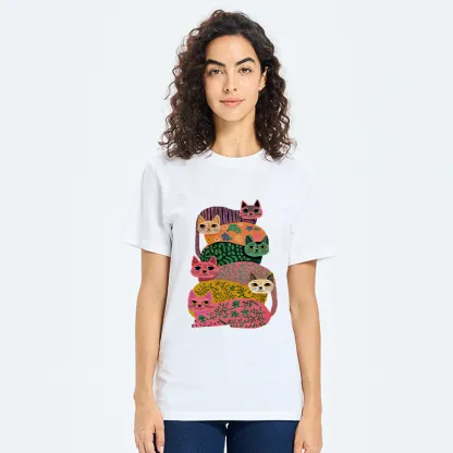Tokyo-Tiger Colorful Cats Classic T-Shirt