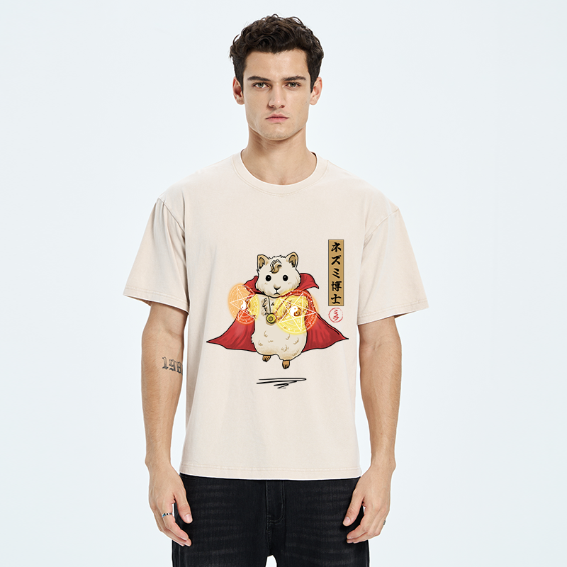 Tokyo-Tiger Doctor Mouse Japanese Washed T-Shirt