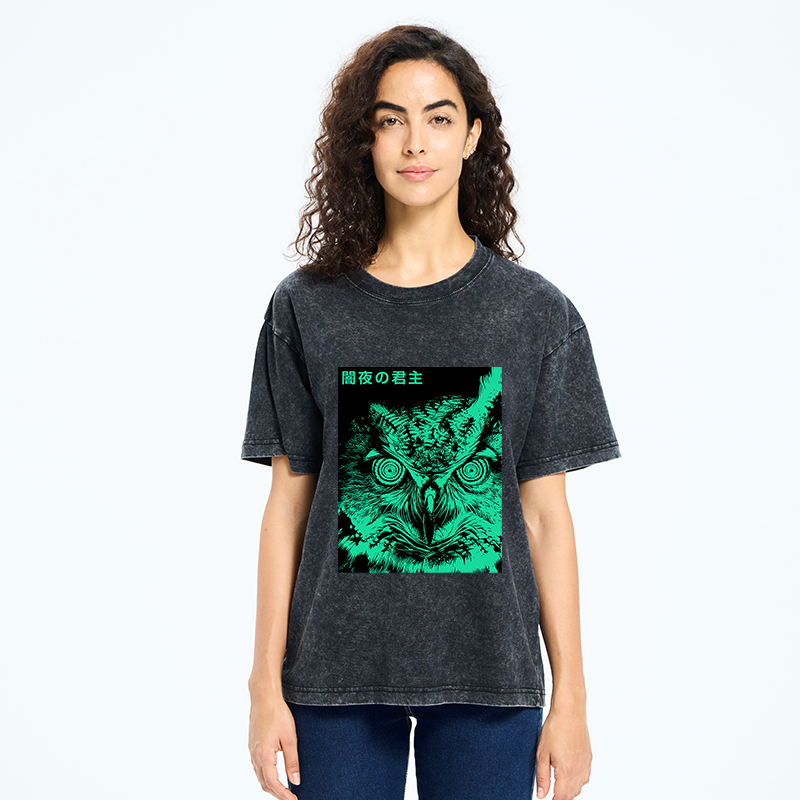 Tokyo-Tiger Lord Of The Dark Night Washed T-Shirt