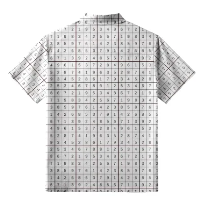 Tokyo-Tiger Sudoku Answers Japanese Button-up Shirt