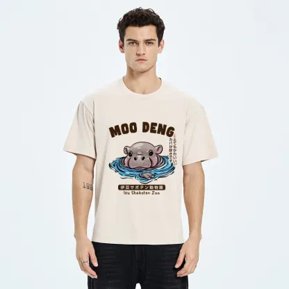 Tokyo-Tiger Relaxed Hot Spring Moo Deng Washed T-Shirt