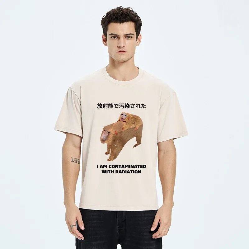 Tokyo-Tiger Monkey Contaminated By Radiation Washed T-Shirt