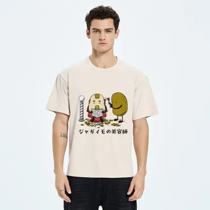 Tokyo-Tiger Potato Hairdresser Washed T-Shirt