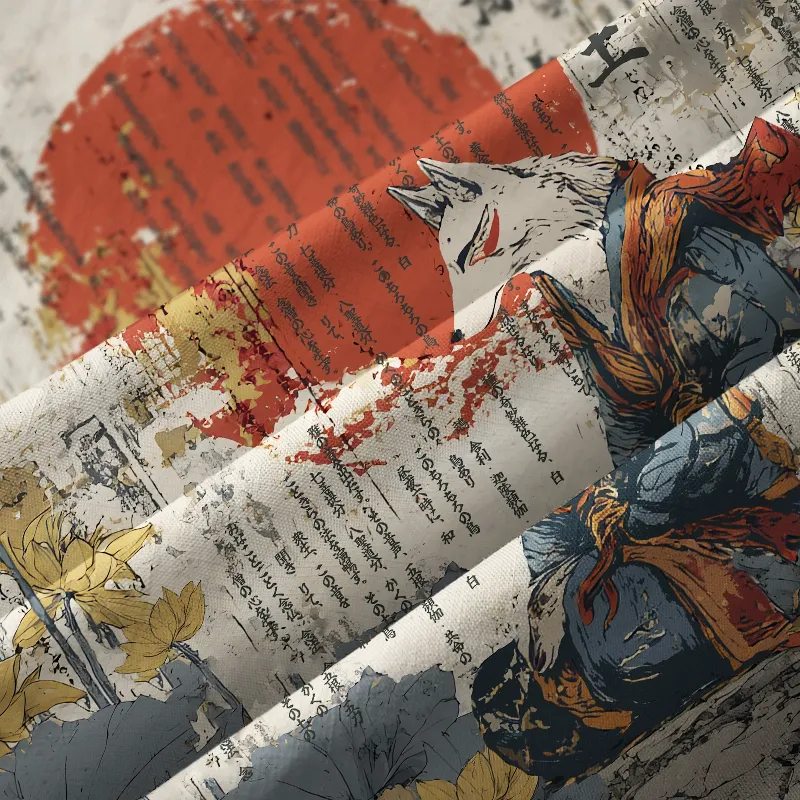 Tokyo-Tiger Fox Fairy On Lotus Pure Land Aloha Hawaiian Shirt