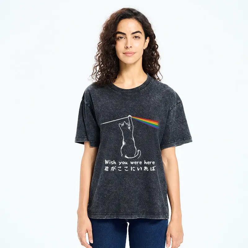 Tokyo-Tiger Wish You Were Here Washed T-Shirt