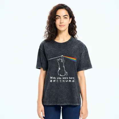 Tokyo-Tiger Wish You Were Here Washed T-Shirt