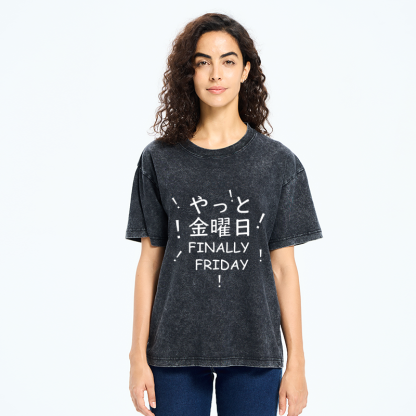 Tokyo-Tiger Finally Friday Washed T-Shirt