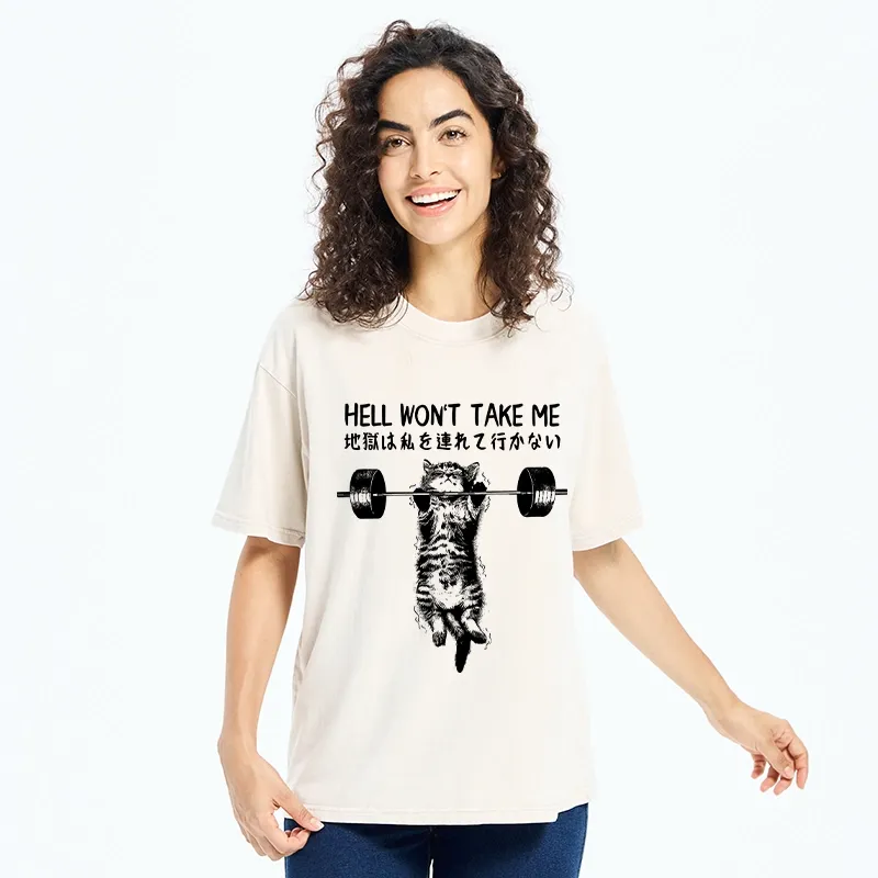 Tokyo-Tiger Hell Won't Take Me Washed T-Shirt