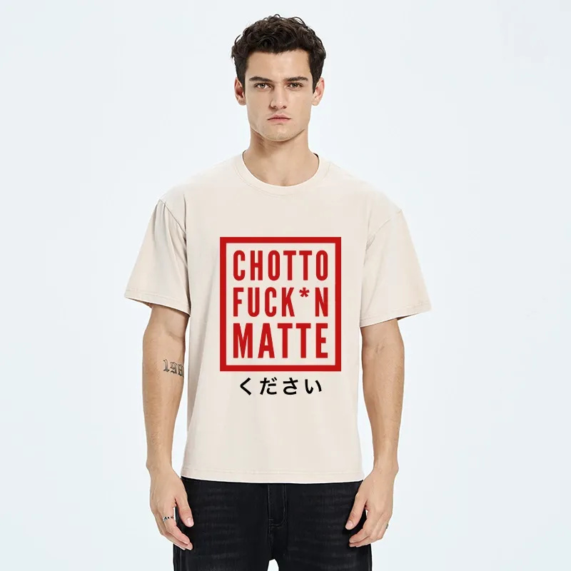 Tokyo-Tiger Japanese Chotto Matte Washed T-Shirt