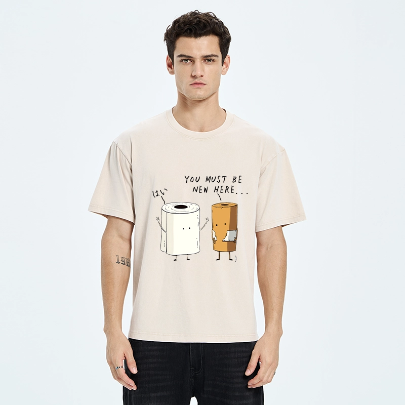 Tokyo-Tiger You Must Be A New Employee Washed T-Shirt