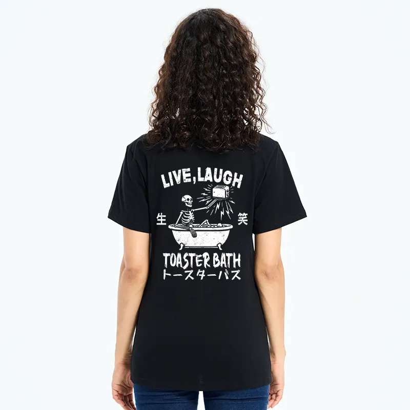 Tokyo-Tiger Funny Electric Shock Skeleton Back Classic T-Shirt