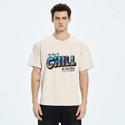 Tokyo-Tiger It's Time To Chill Washed T-Shirt