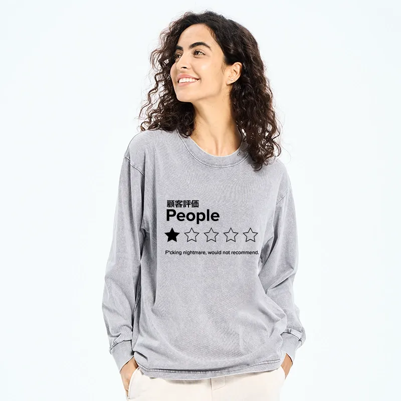 Tokyo-Tiger Evaluation People Washed Long Sleeve T-Shirt