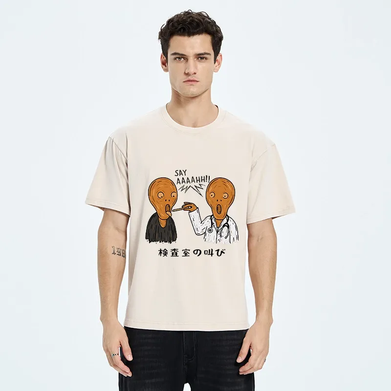 Tokyo-Tiger Doctor Scream Washed T-Shirt