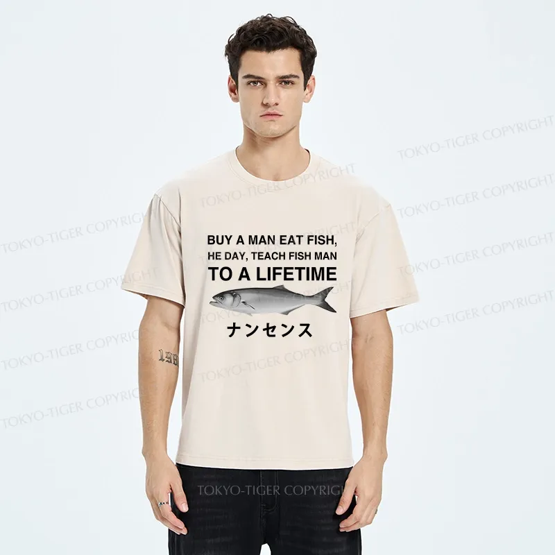Tokyo-Tiger Funny To A Lifetime Washed T-Shirt