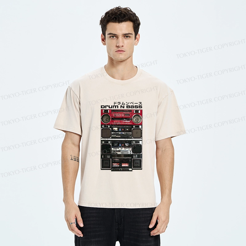 Tokyo-Tiger Drum And Bass Washed T-Shirt