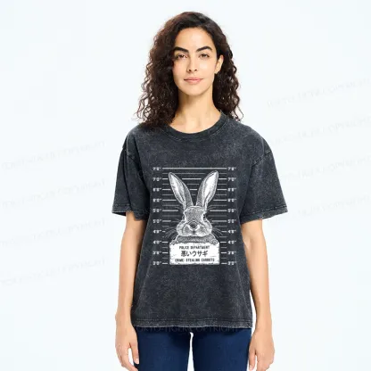 Tokyo-Tiger The Arrested Rabbit Washed T-Shirt
