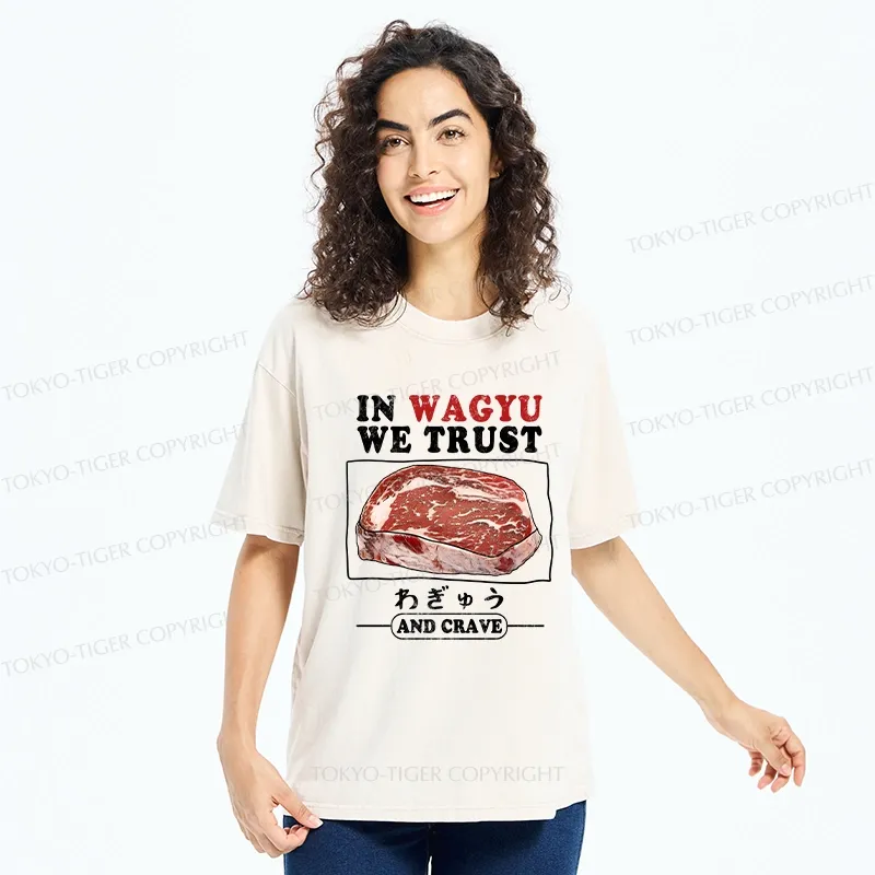 Tokyo-Tiger In Wagyu We Trust Washed T-Shirt