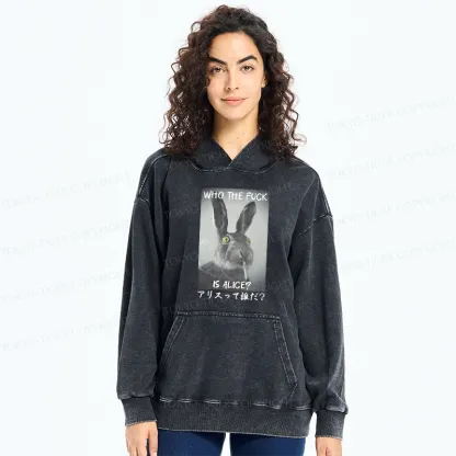 Tokyo-Tiger Who Is Alice? Washed Hoodie