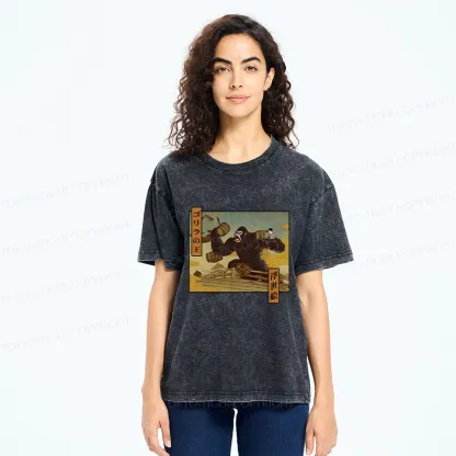 Tokyo-Tiger The Gorilla King Japanese Washed T-Shirt