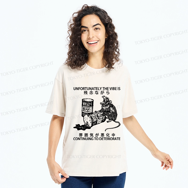 Tokyo-Tiger The Vibe Is Continuing To Deteriorate Washed T-Shirt