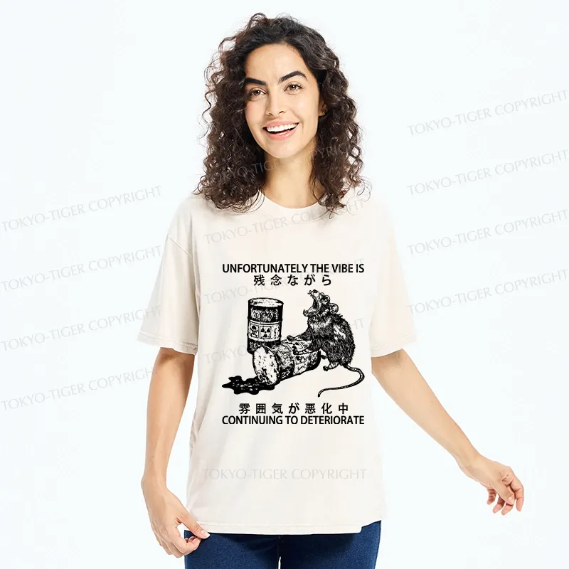 Tokyo-Tiger The Vibe Is Continuing To Deteriorate Washed T-Shirt