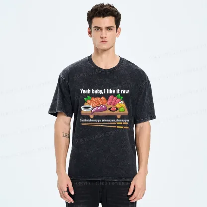 Tokyo-Tiger I Like It Raw Washed T-Shirt