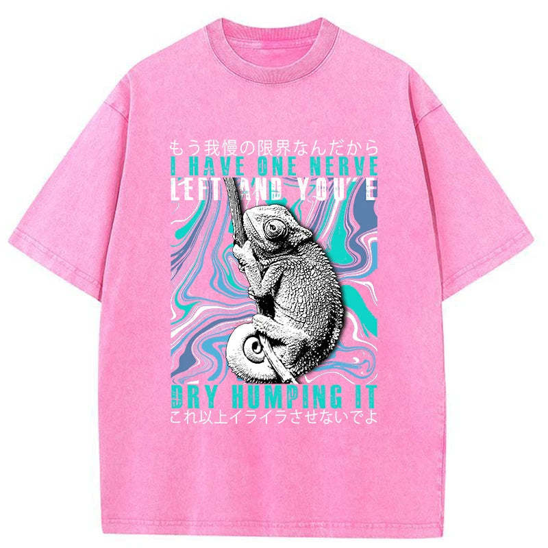 Tokyo-Tiger I Have One Nerve Chameleon Washed T-Shirt