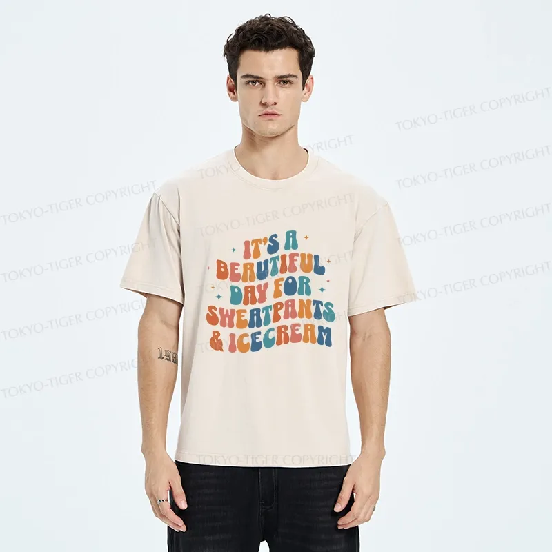 Tokyo-Tiger Sushi Lovers Washed T-Shirt