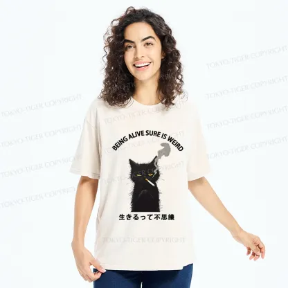 Tokyo-Tiger Being Alive Sure Is Weird Washed T-Shirt
