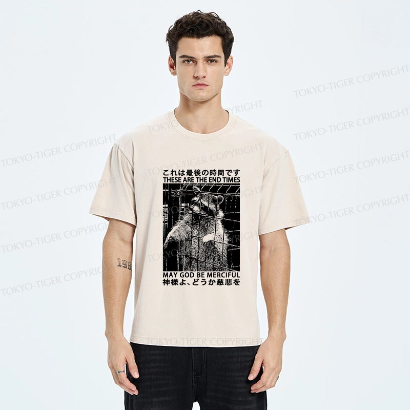 Tokyo-Tiger May God Be Merciful Washed T-Shirt