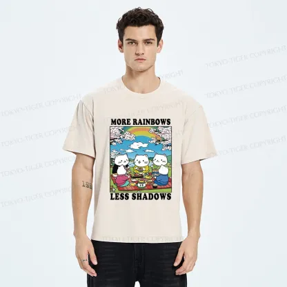 Tokyo-Tiger More Rainbows Less Shadows Funny Washed T-Shirt