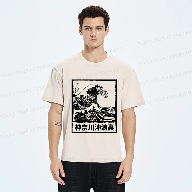 Tokyo-Tiger Legendary Wave Washed T-Shirt