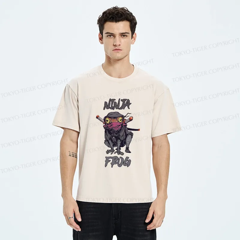 Tokyo-Tiger Ninja Frog Washed T-Shirt