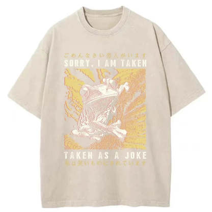 Tokyo-Tiger The Tragic Frog Japanese Washed T-Shirt