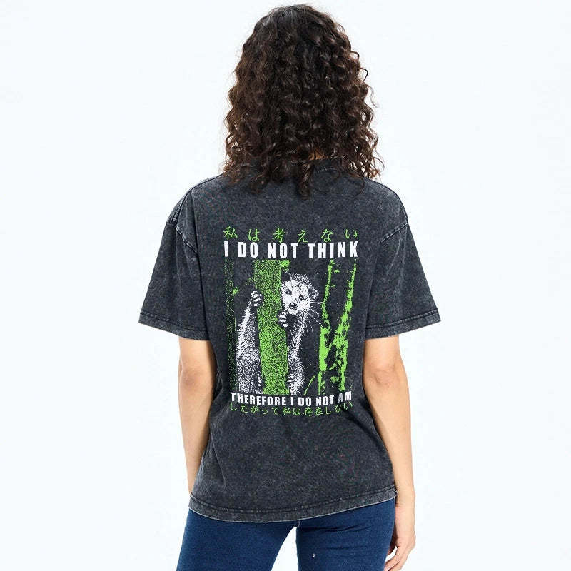 Tokyo-Tiger Stupid Possum Japan Back Washed T-Shirt