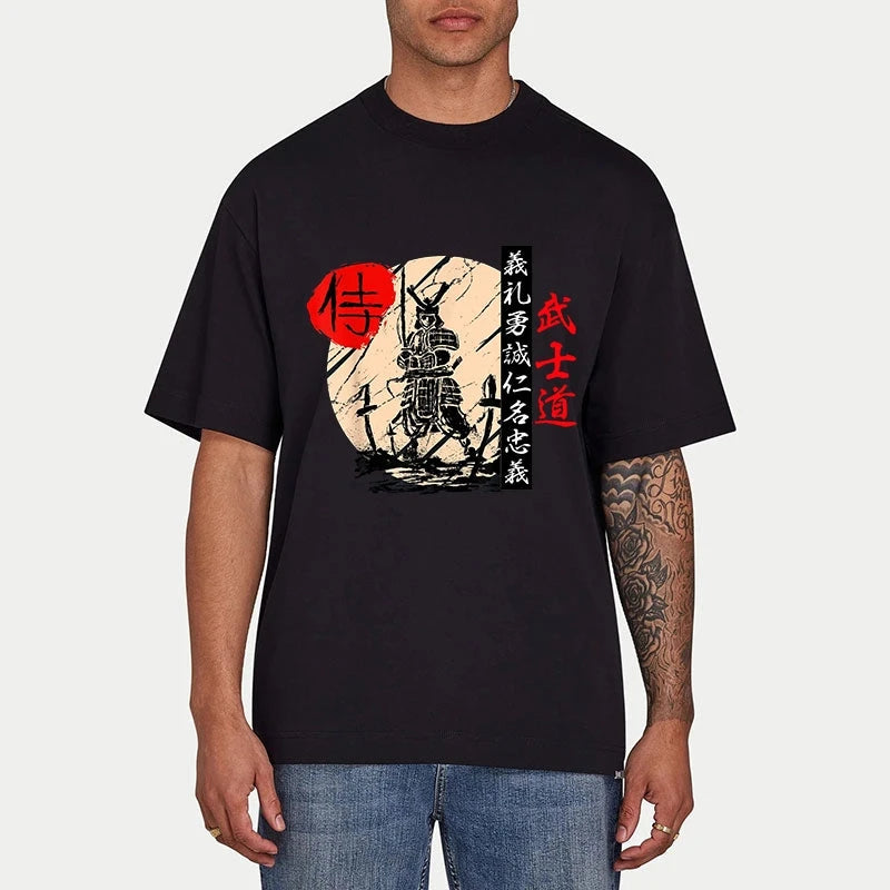 Tokyo-Tiger Japanese Samurai Warrior Bushido kanji Classic T-Shirt
