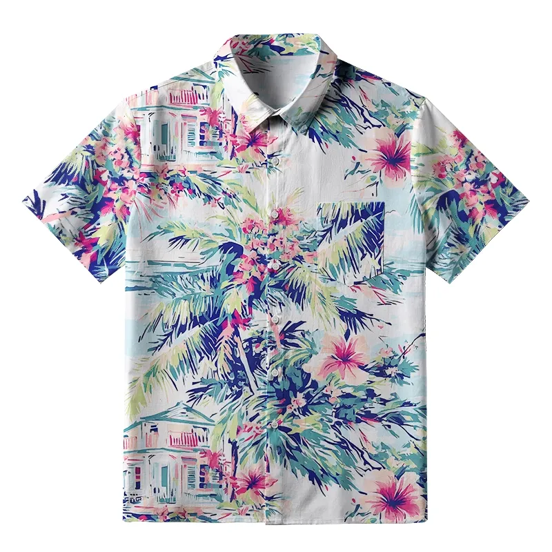Tokyo-Tiger Lakeside Retreat Japanese Button-up Shirt