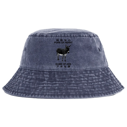 Tokyo-Tiger Pure Of Heart Dumb Of Ass Washed Bucket Hat