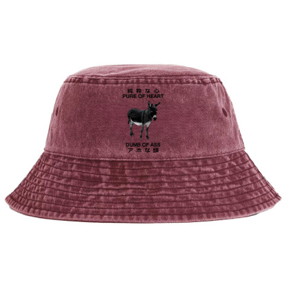 Tokyo-Tiger Pure Of Heart Dumb Of Ass Washed Bucket Hat
