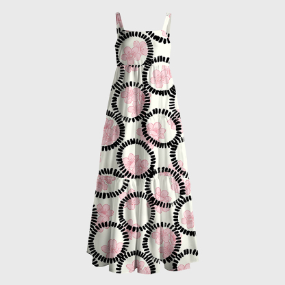 Tokyo-Tiger Circle Of Sakura Maxi Dress
