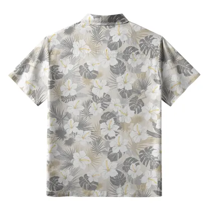 Tokyo-Tiger Rainbow Blooms Chic Floral Aloha Japanese Hawaiian Shirt
