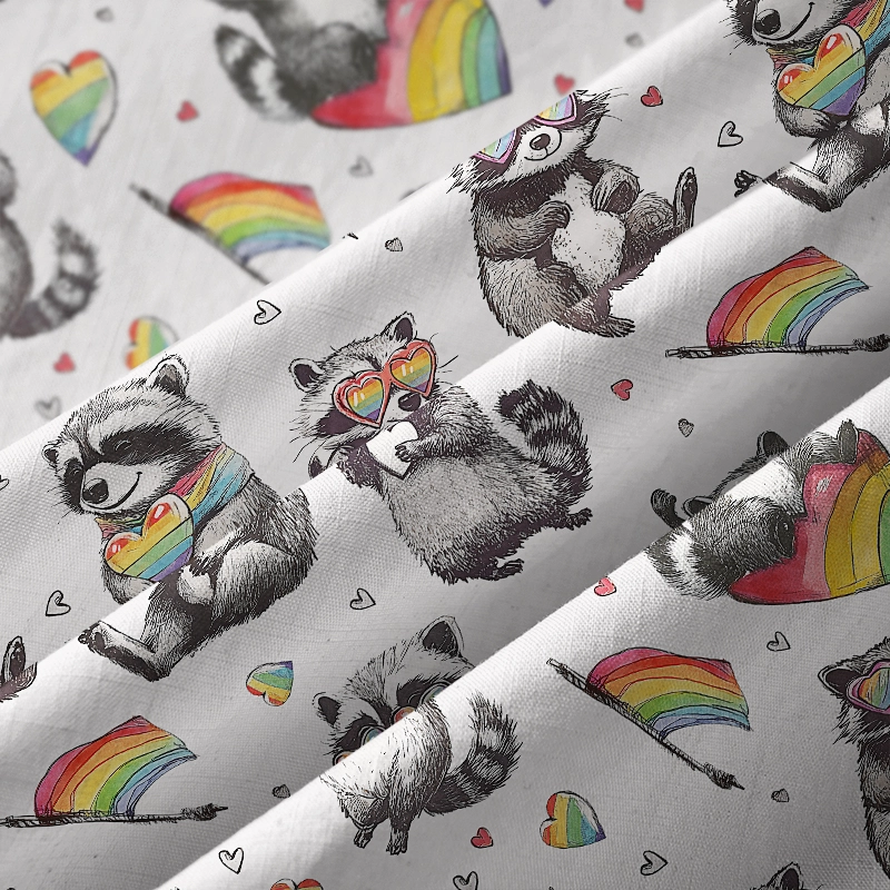 Tokyo-Tiger Pride Raccoon Button-up Shirt