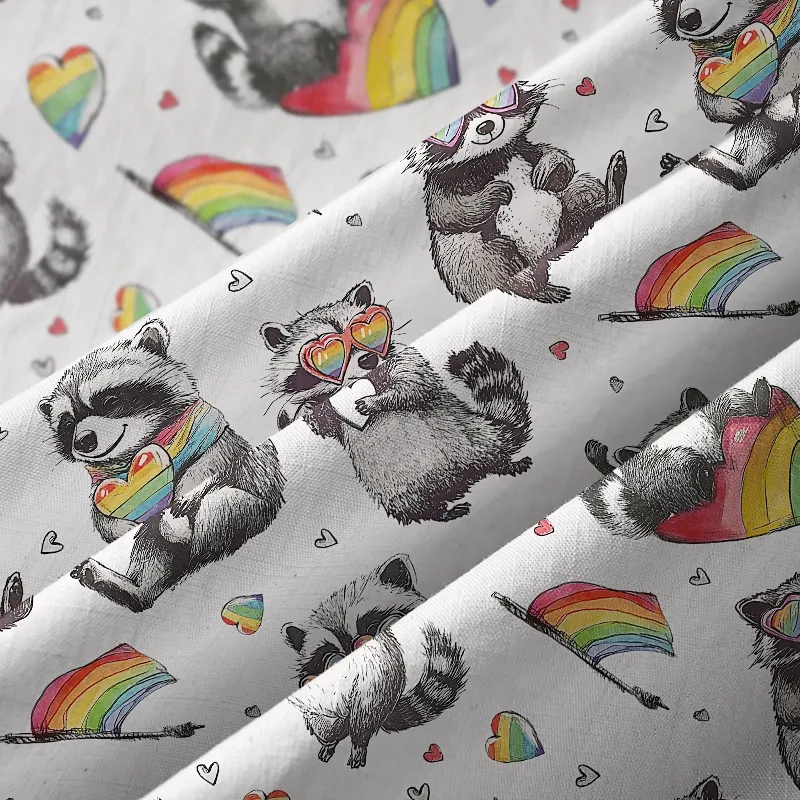 Tokyo-Tiger Pride Raccoon Button-up Shirt