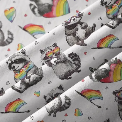 Tokyo-Tiger Pride Raccoon Button-up Shirt