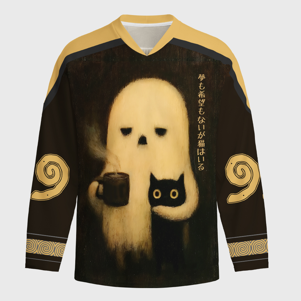 Tokyo-Tiger No Hope But A Cat Long-Sleeve Hockey Jersey
