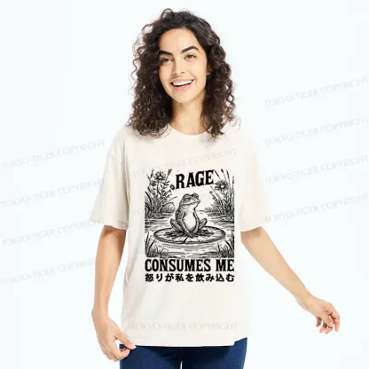 Tokyo-Tiger Angry Frog Washed T-Shirt